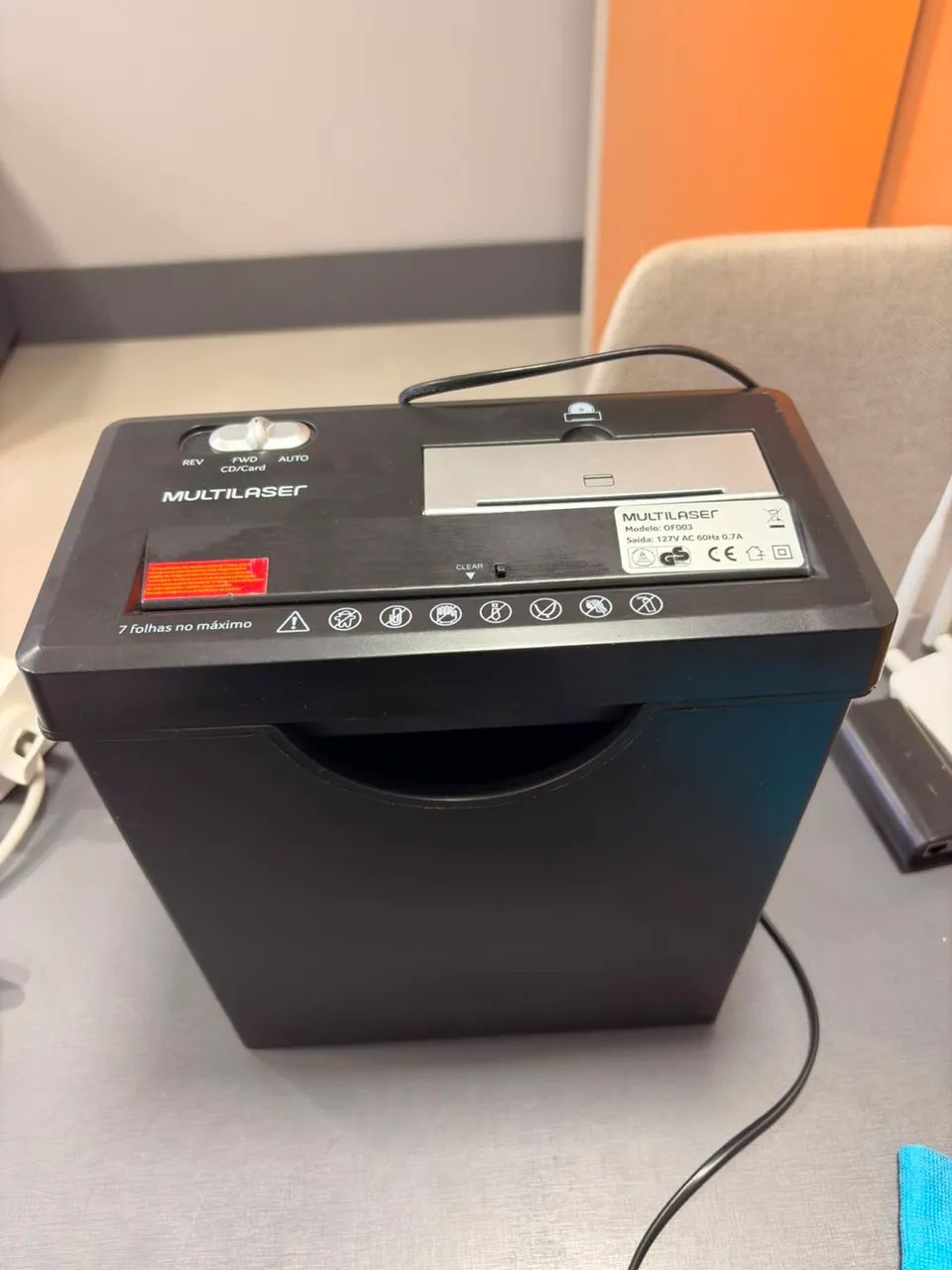 Triturador de papel