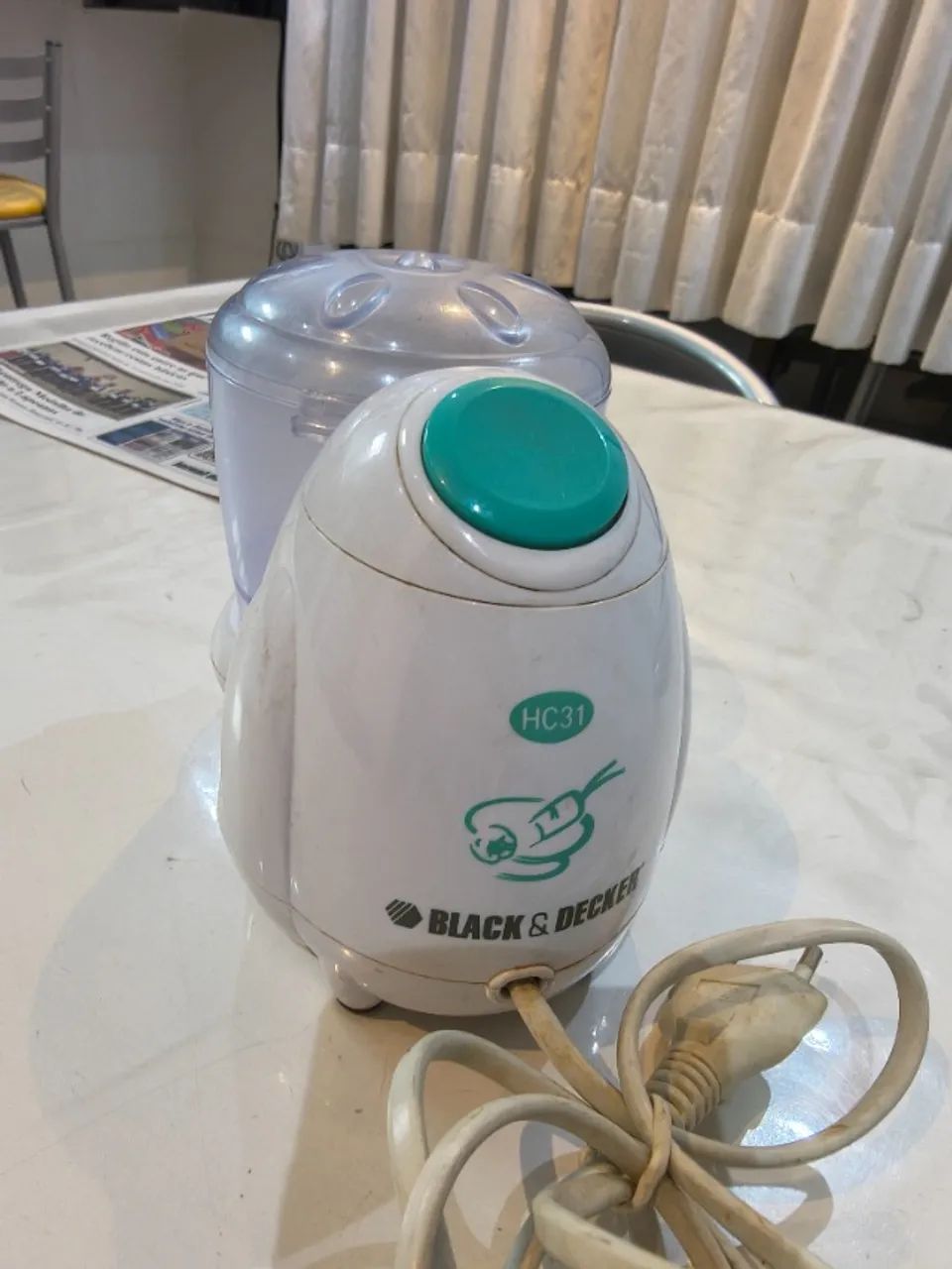 Mini processador HC31 Black & Decker. Funcionando, na caixa original, 120v - Foto 2