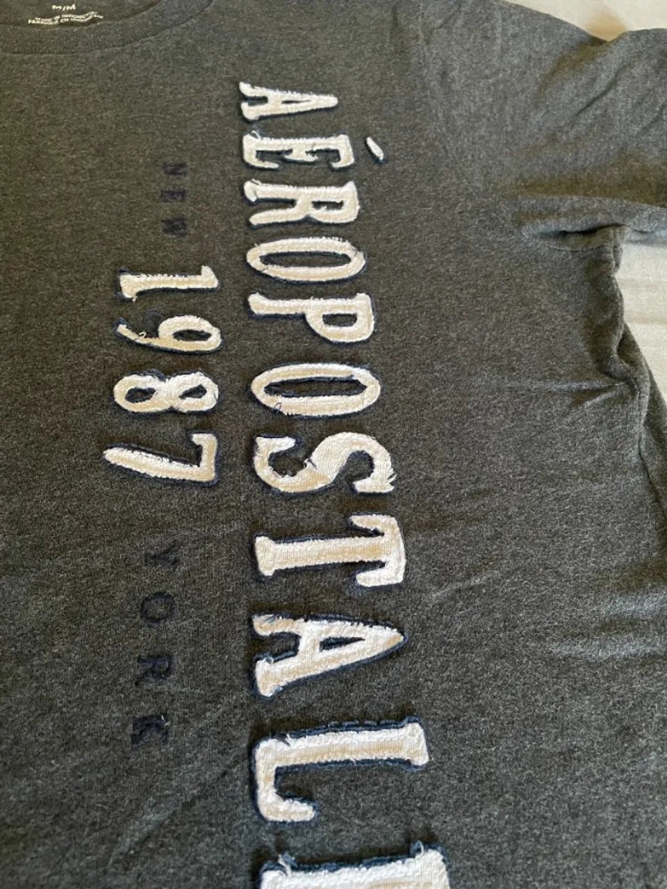 Camiseta Aeropostale (EUA) cinza - Foto 3