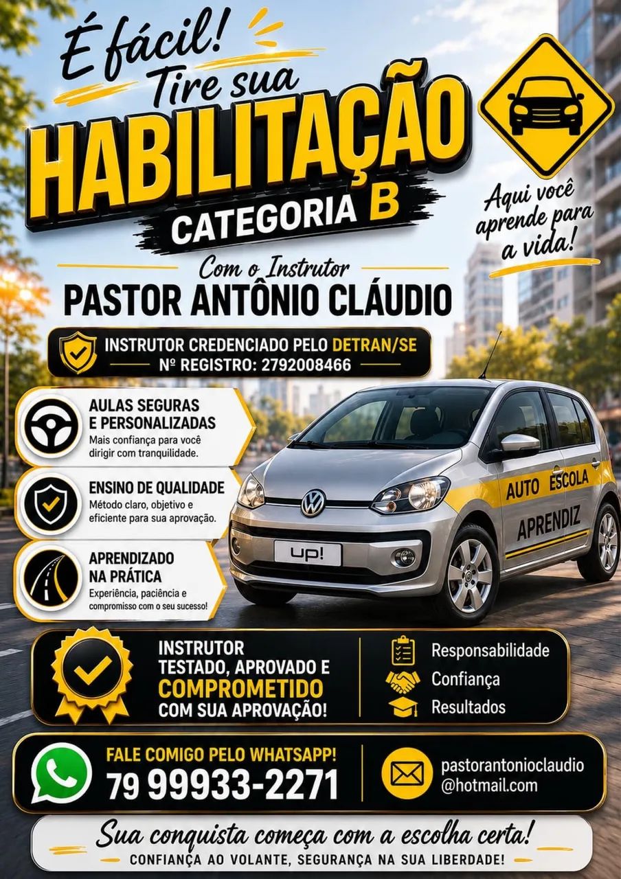 Instrutor de trânsito - Credenciado pelo Detran