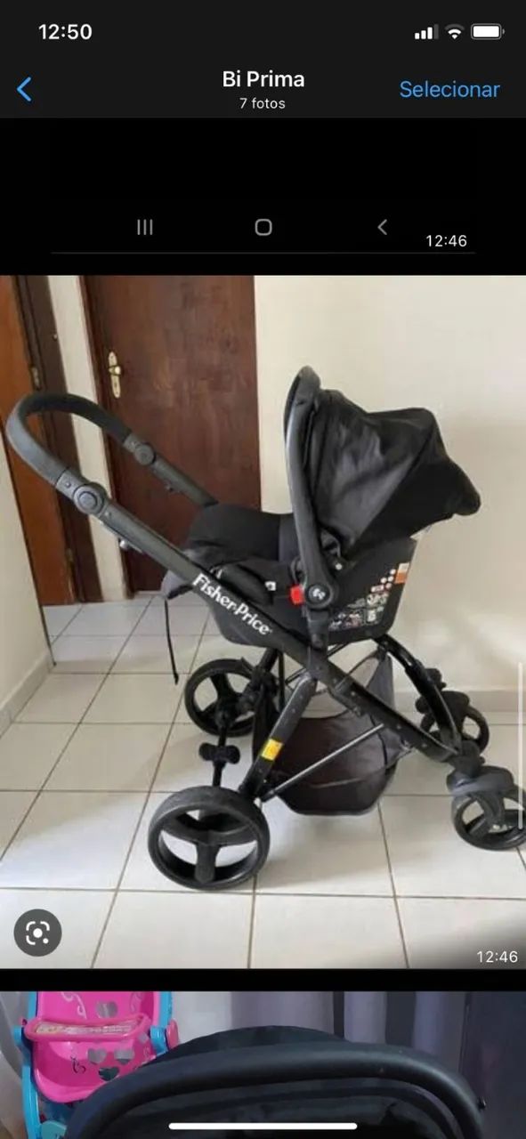 Carrinho de bebê - Moises+Cadeirinha  - Foto 3