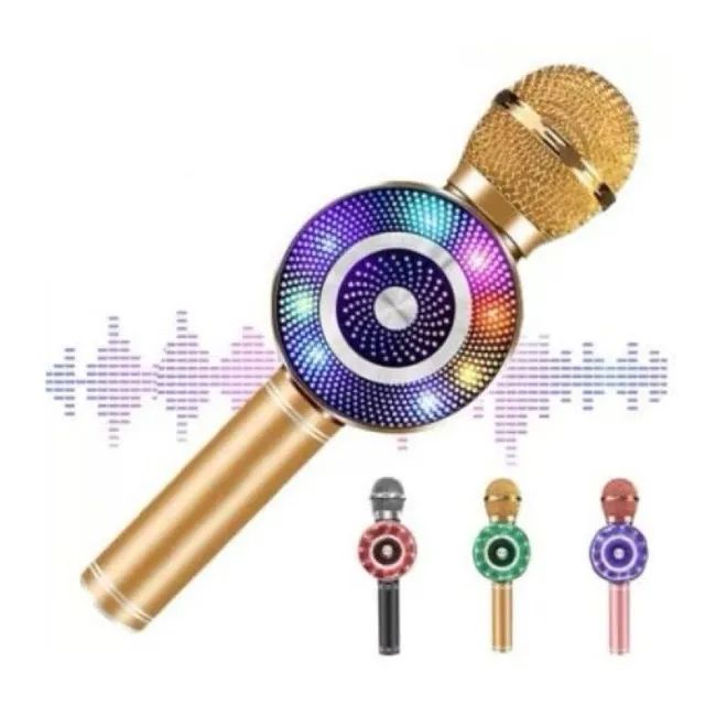 Microfone karaokê Bluetooth recarregável  - Foto 3