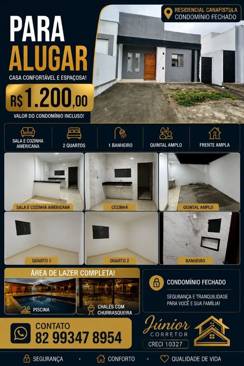 Casa Residencial Canafístula Aluguel 