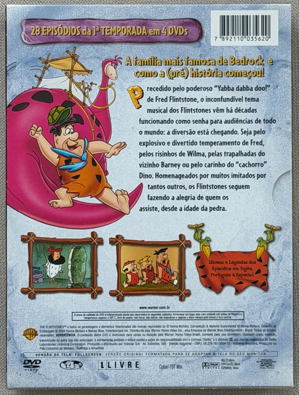 DVD OS FLINTSTONES - BOX COM A 1ª TEMPORADA COMPLETA - Foto 2
