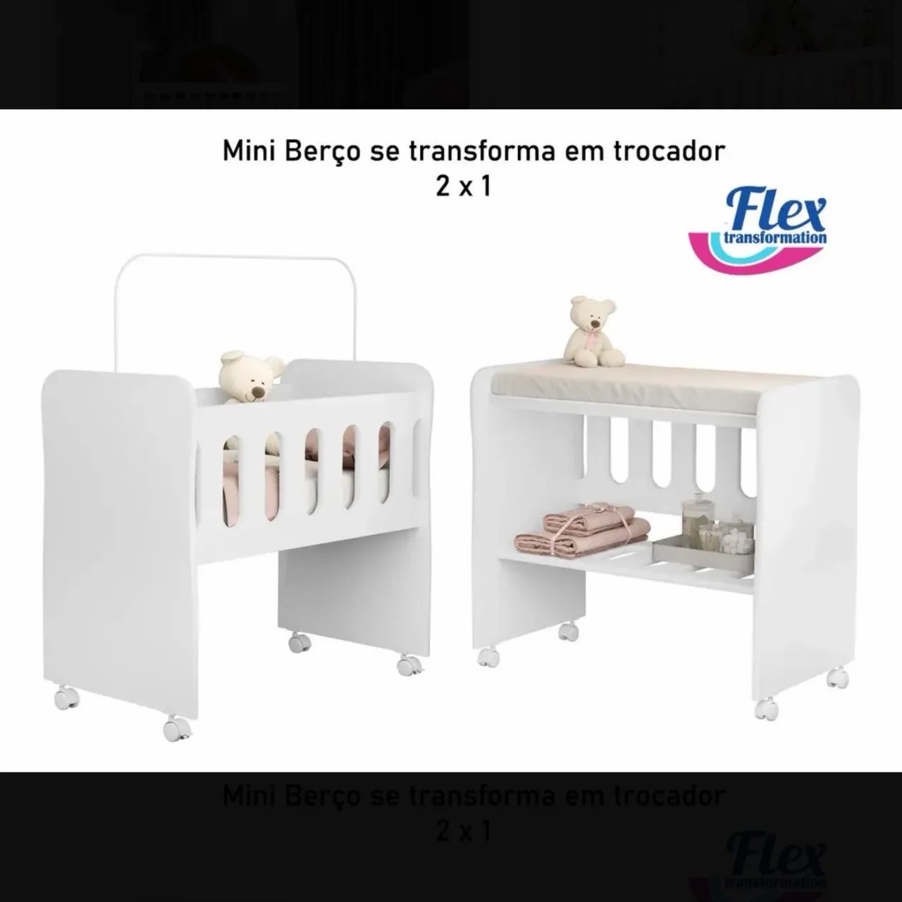 MINI BERÇO 2 em 1