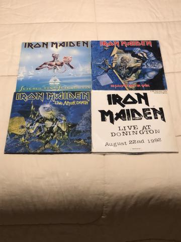 4 álbuns Iron Maiden excelente estado incluindo LIVE AT DONINGTON - Foto 3