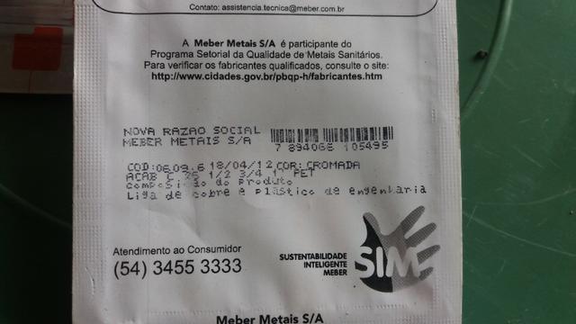 Acabamento Para Registro Meber C 26 Kit 3 Pçs - Foto 2