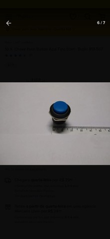Chave Push ButtonTipo Start - Bujão R13-507  - Foto 4