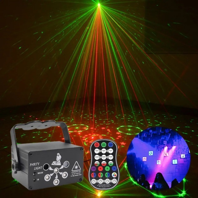 Projetor Laser e Led Rgb e Luz Negra Usb - Foto 4