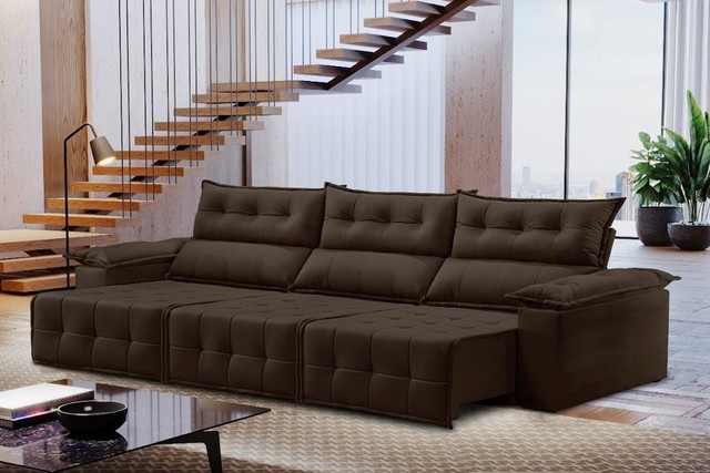 SOFÁ SUPER DESIGN CONFORTÁVEL E EM VARIOS TAMANHOS T2 - Foto 3