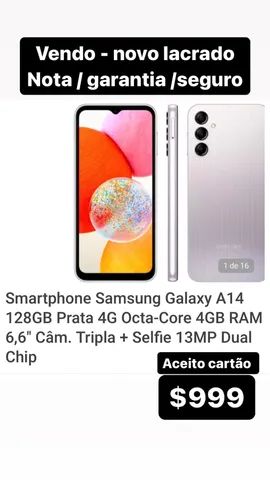 Smartphone Samsung Galaxy A14, 5G, 128GB, Prata