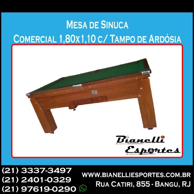 Mesa de Sinuca Comercial Direto da Fábrica!