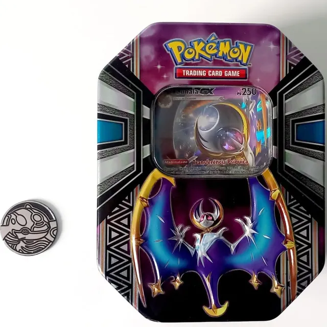 Lunala Gx Carta Pokemon Dourada