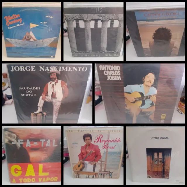 Lps Nacionais - Bossa nova, Brega, MPB, Rock e Samba - discos de vinil