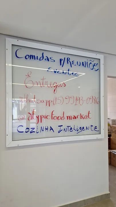 Painel informativo para comercio