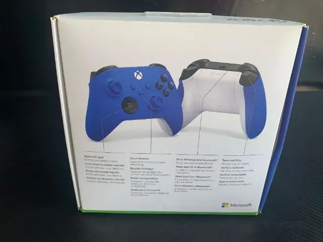 Controle Microsoft Xbox Shock Blue - Novo e Original! (Lojas Wiki) - Foto 2