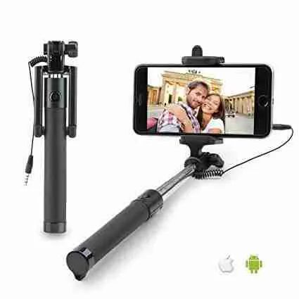 Pau de Selfie Bastão Monopod com Botão Disparador - Foto 2