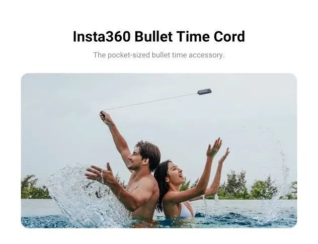 Insta 360  x2 /X3 / X4 / Gopro 360 max  - Bullet Time Cord  (Original)  - Foto 2