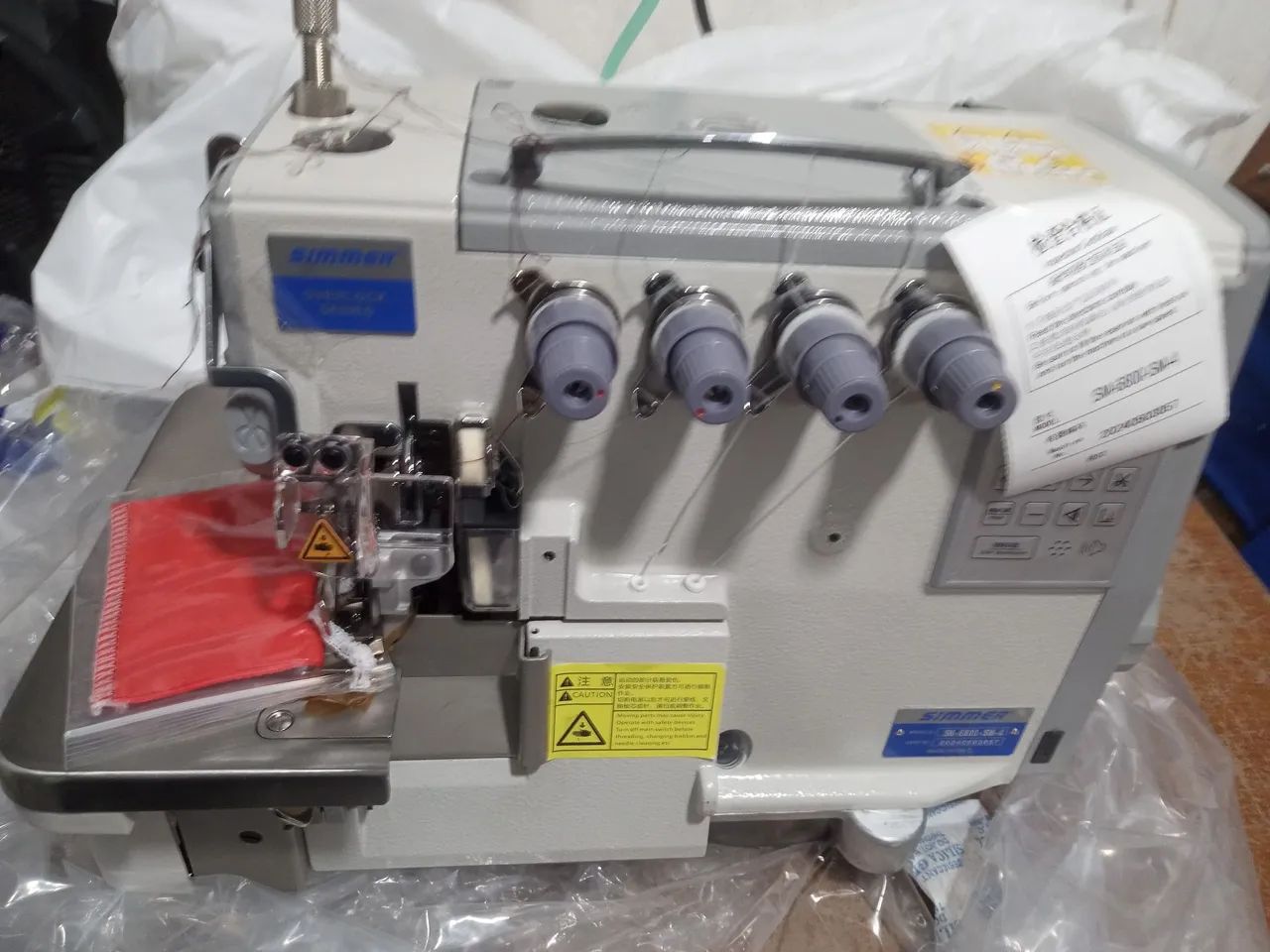 Máquina de Overlock Industrial ponto cadeia-  Simmer - Foto 5