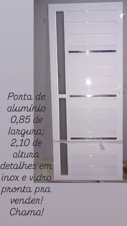Porta de alumínio nova  - Foto 2