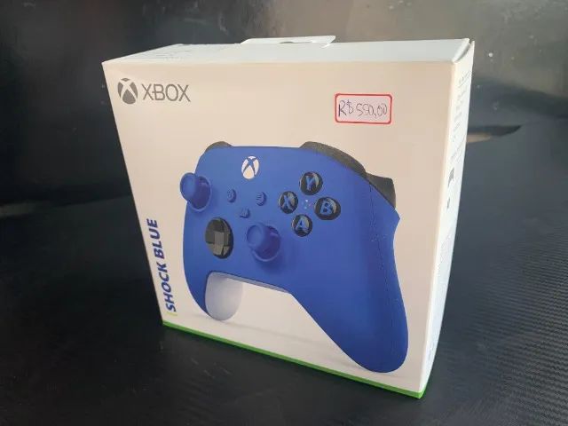 Controle Microsoft Xbox Shock Blue - Novo e Original! (Lojas Wiki)