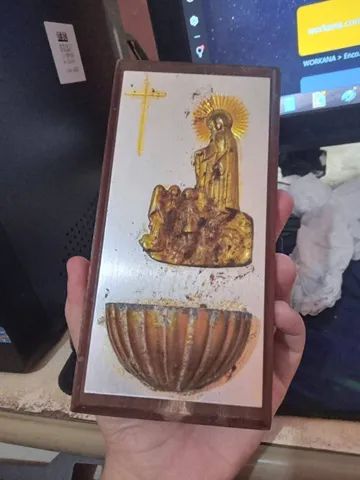 Antigo Item Religioso Decorativo para parede - Foto 3