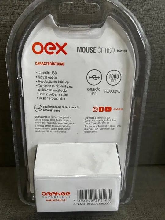 Mouse óptico OEX MS103 Novo Lacrado - Foto 2