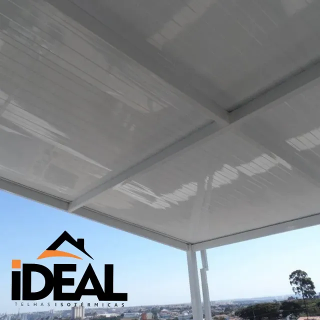 Telha Térmicas Modelos Aço Reto Branco - Ideal Telhas