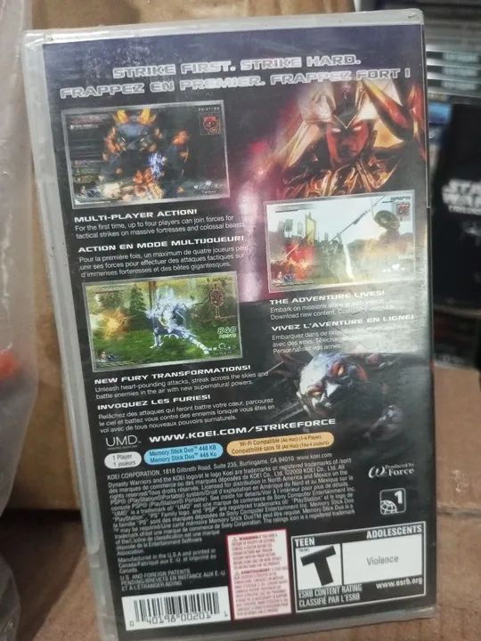 Jogo game Dynasty Warriors Strikeforce - Sony PSP lacrado - Foto 2