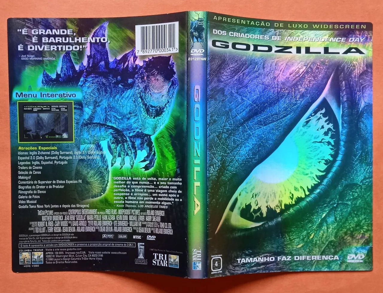 Dvd Godzilla (1998) (Encarte Interno) - Foto 3