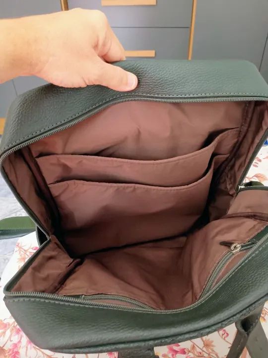 Bolsa de Couro Verde - Foto 3