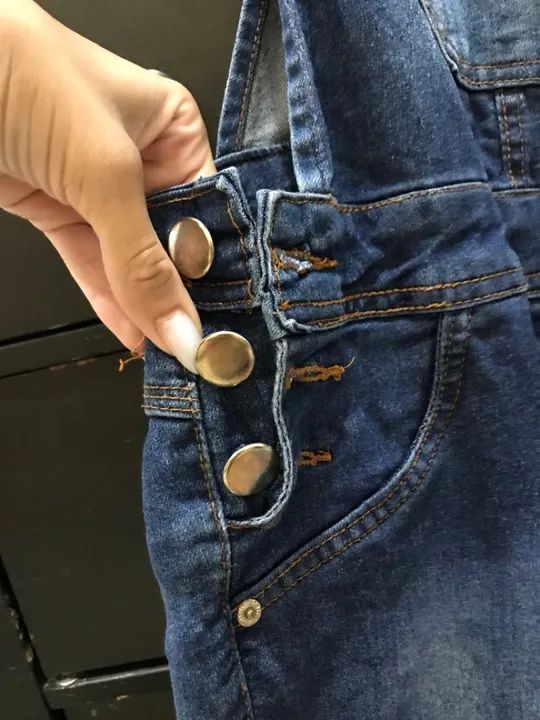 Macacão jeans feminino - Foto 2