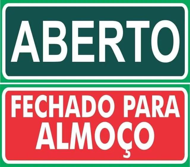 Placa aberto e fechado  - Foto 2