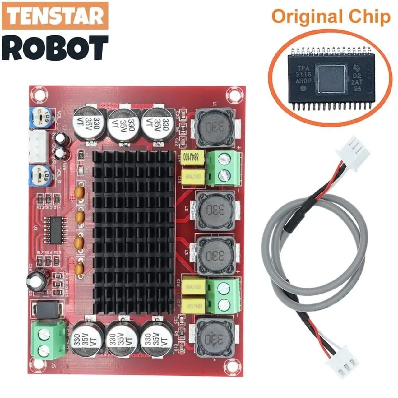 Placa Amplificada de Áudio TPA3116D2 - 120W - Sem Bluetooth - Foto 4