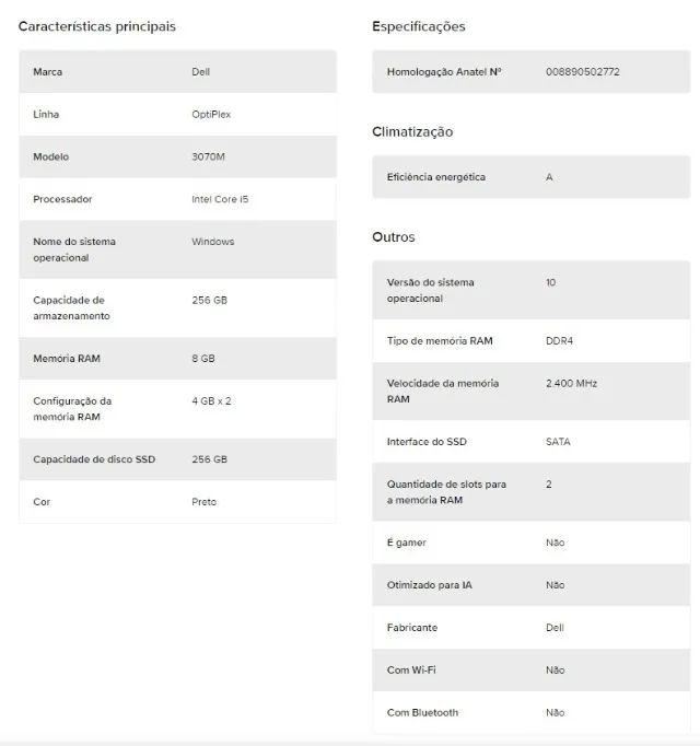 Computador Dell Optiplex 3070  - Foto 3