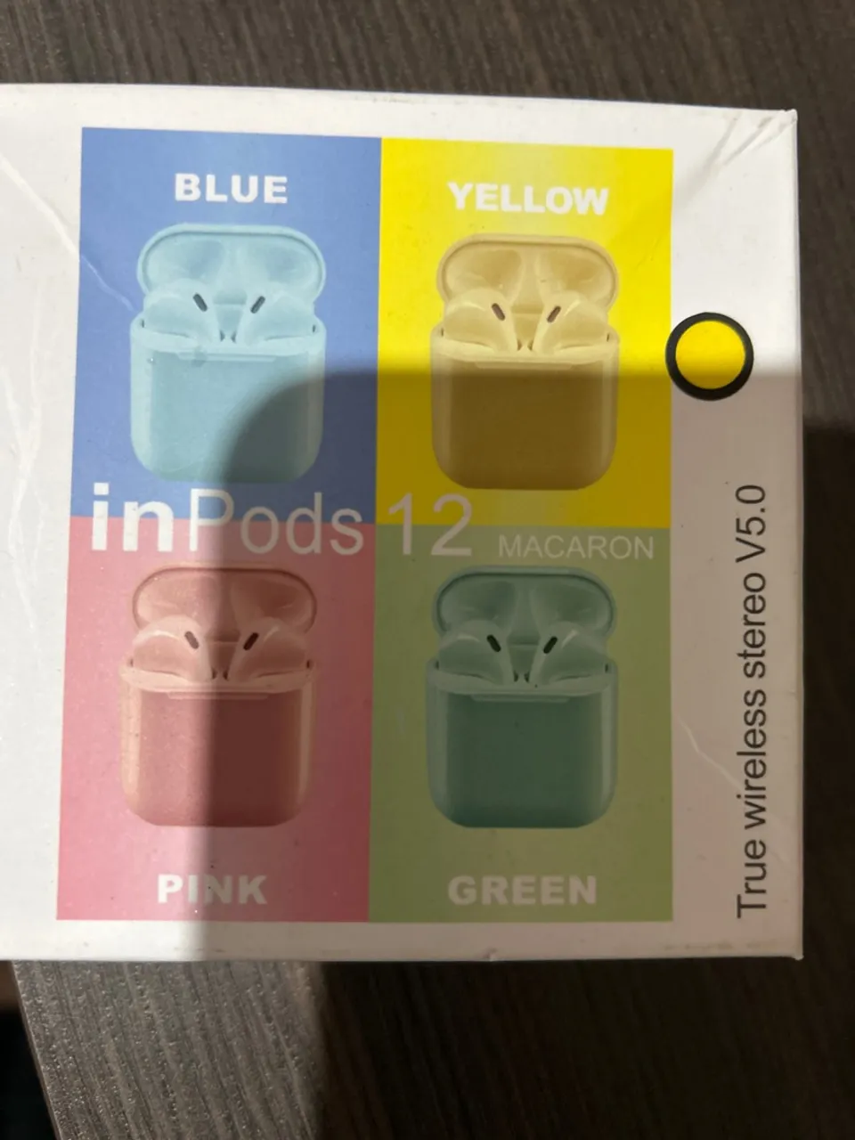Fone de ouvido Bluetooth inPods12 Macaron