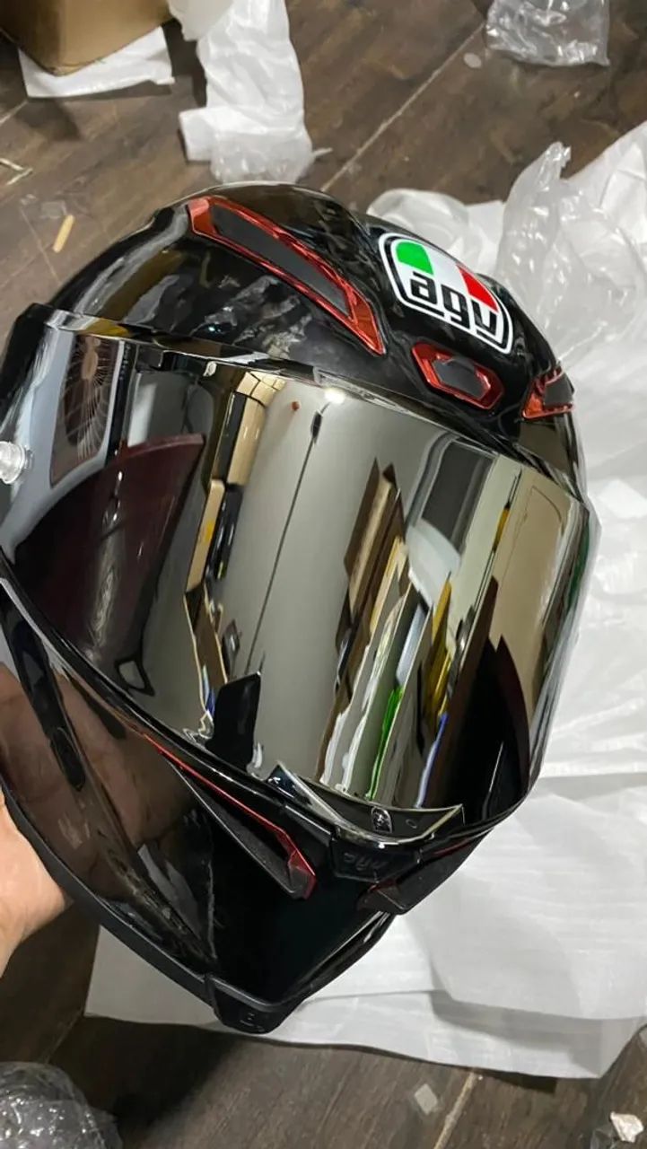 Capacete AGV Pista GP R - Carbono marmorizado - Foto 2