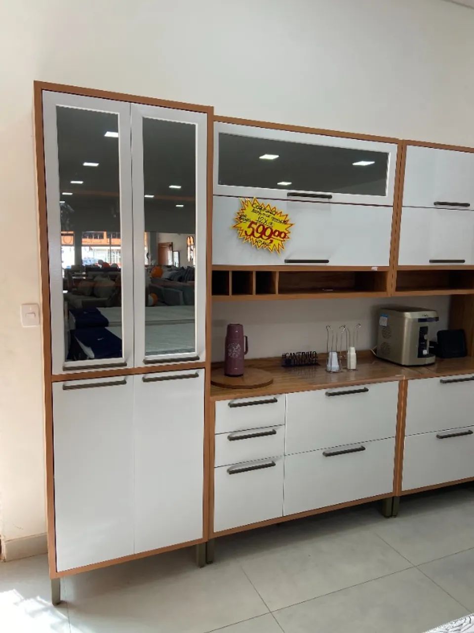 Cozinha Planejada 100% MDF c/ Vidro Reflecta - Estilo e Praticidade - Foto 2