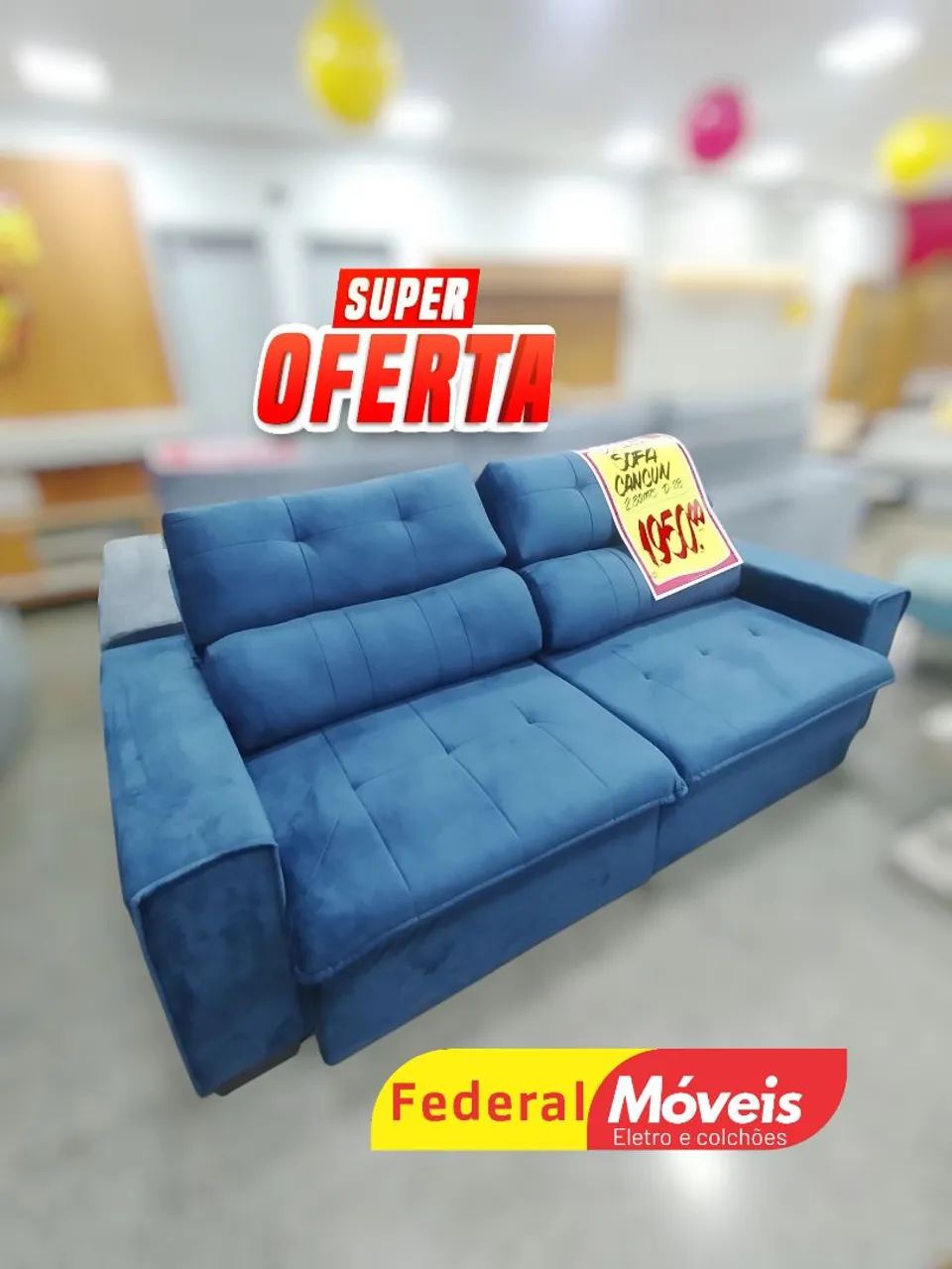 Sofá Retrátil e Reclinável 2.30m  - Super Oferta! - Foto 2