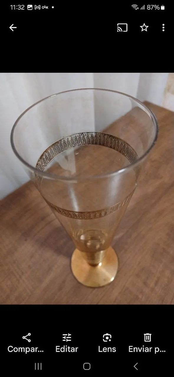 Taça de Cristal Antiga