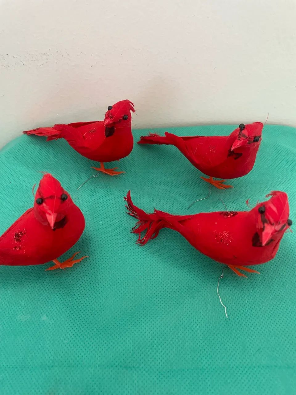 Pássaros vermelhos natalinos  - Foto 2