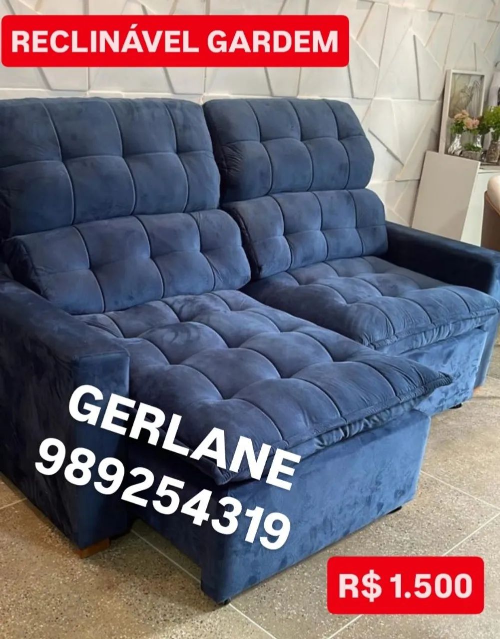 SOFÁ RETRÁTIL E RECLINÁVEL  - Foto 3