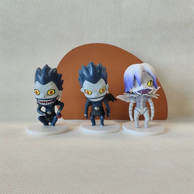 Kit 6 Bonecos de Death Note - Miniaturas de L, Light Yagami (Kira) e Ryuk - Foto 3
