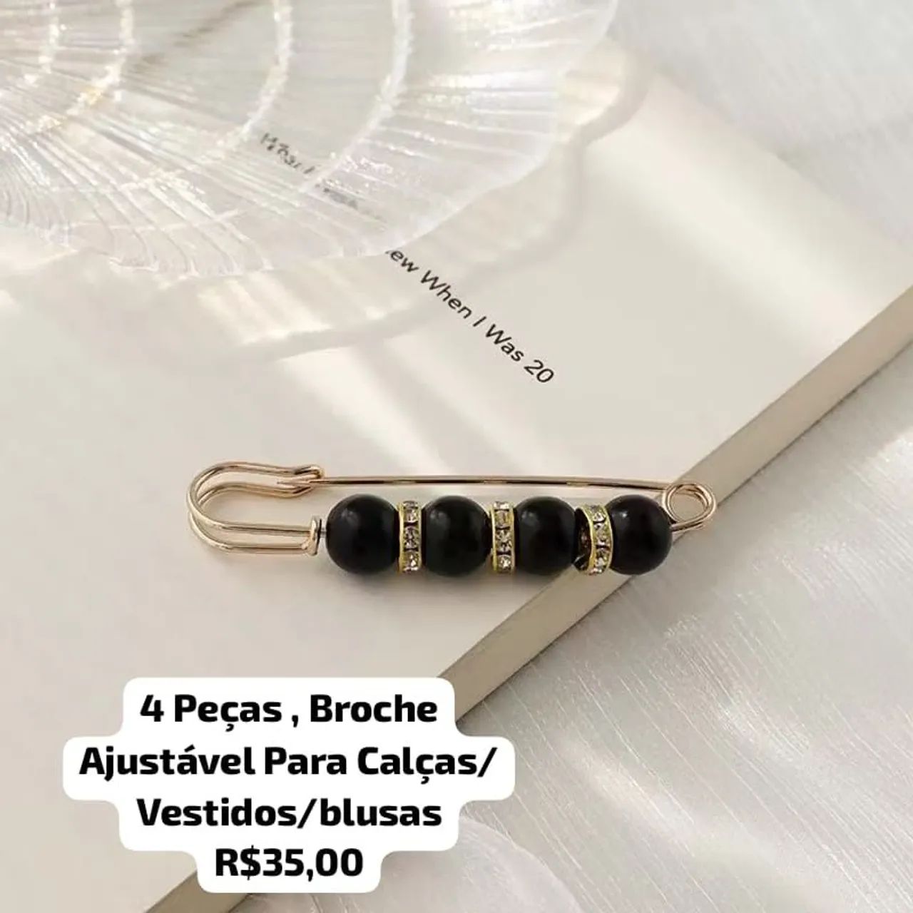 4 Peças , Broche Ajustável Para Calças/Vestidos ,blusas  - Foto 4