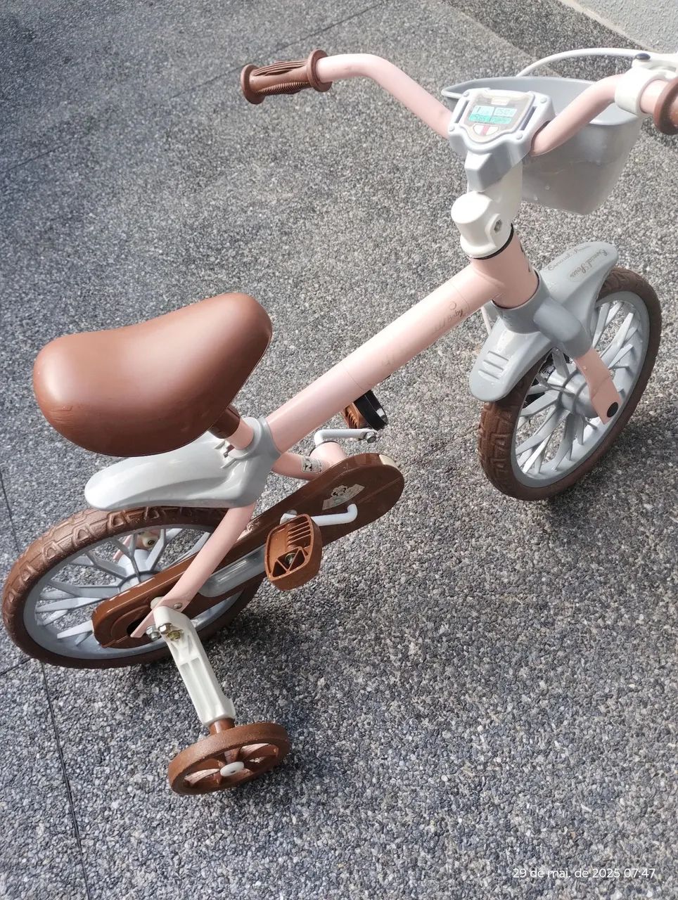 Bicicleta Infantil Rosa com Rodinhas