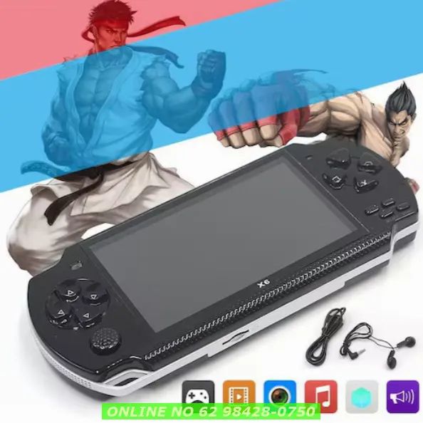 Mini Game Portatil Jogos Retrô 16gb Mp5 Player Jogos Arcade tela 4.3 - Foto 2