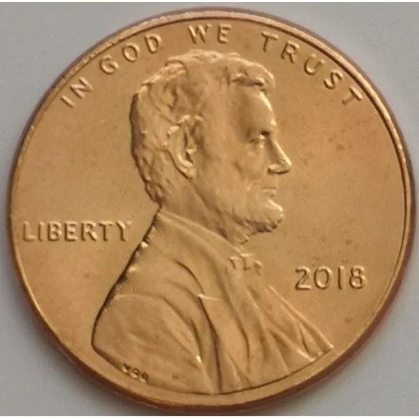 Moeda 1 Centavo Lincoln 2018