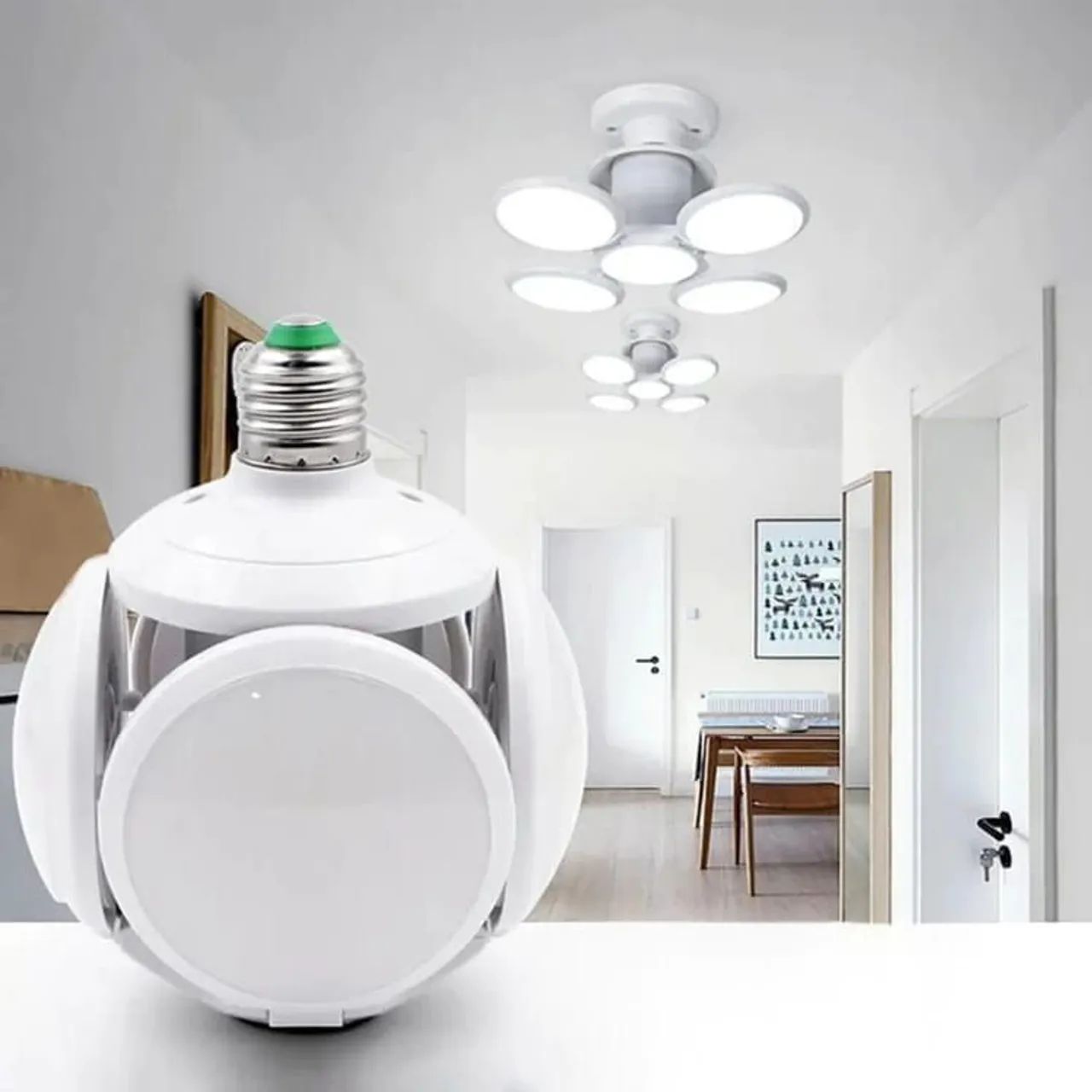 Luminária LED 5 Cabeças Giratória - Iluminação Moderna - Foto 2