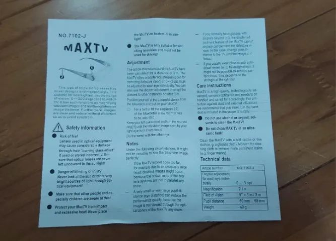 Óculos de Aumento para TV MAX TV - Novo e Completo! - Foto 6