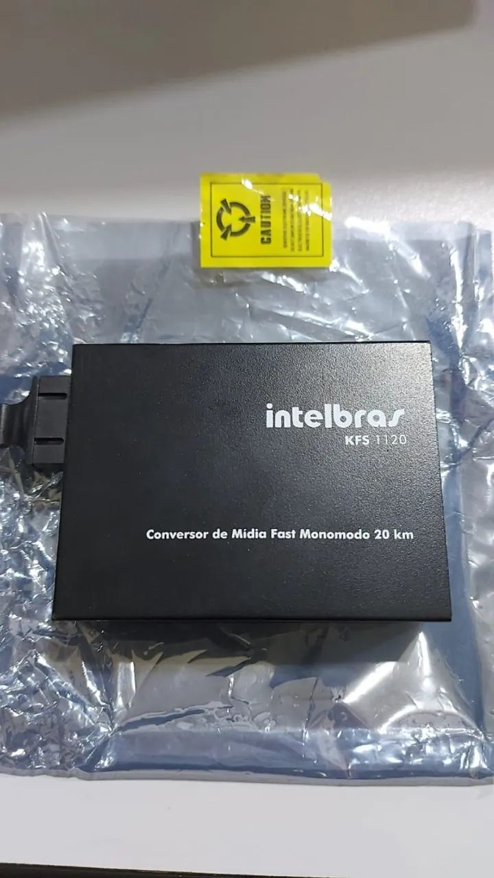 Conversores De Midia Fast Monomodo 20km - Kfs 1120 Intelbras